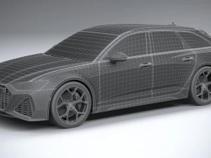 Audi RS6 Avant 2024 3D Model