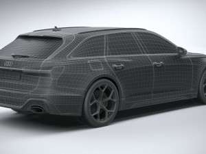 Audi RS6 Avant 2024 3D मॉडल
