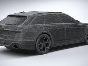Audi RS6 Avant 2024 3D Model