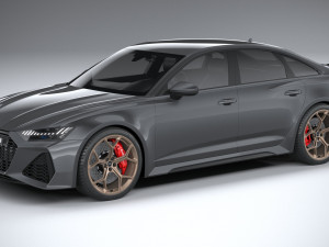 Audi RS6 Sedan 2024 3D Model