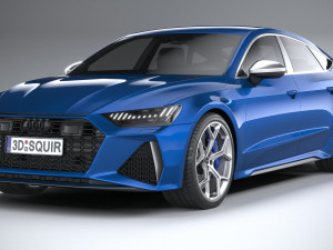 Audi RS7 Sportback 2024 3D Model