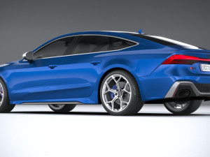 Audi RS7 Sportback 2024 3D Model