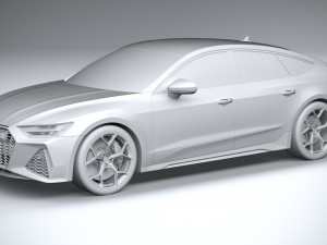 Audi RS7 Sportback 2024 3D Model