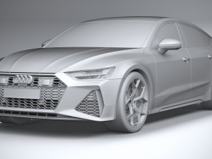Audi RS7 Sportback 2024 3D Model