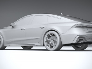 Audi RS7 Sportback 2024 3D Model