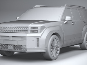 Hyundai Santa Fe 2024 Modelo 3D
