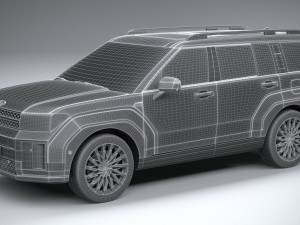 Hyundai Santa Fe 2024 Modelo 3D