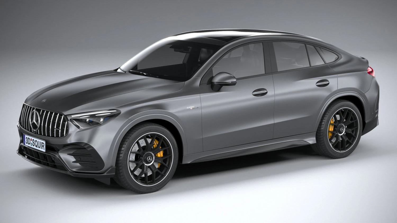 Mercedes-Benz GLC 63 S AMG E Performance Coupe 2024 3D Model .c4d .max .obj .3ds .fbx .stl .blend 