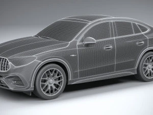 Mercedes-Benz GLC 63 S AMG E Performance Coupe 2024 3D Model