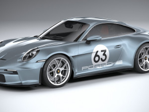 Porsche 911 S-T 2024 3D Модель