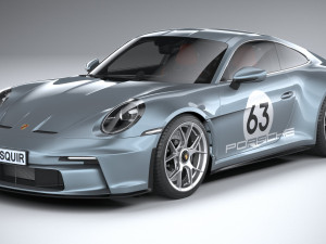 Porsche 911 S-T 2024 3D Модель
