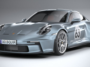 Porsche 911 S-T 2024 3D Модель