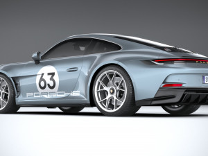 Porsche 911 S-T 2024 3D Модель