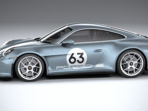 Porsche 911 S-T 2024 3D Модель