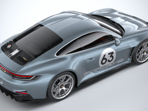 Porsche 911 S-T 2024 3D Модель
