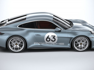 Porsche 911 S-T 2024 3D Модель