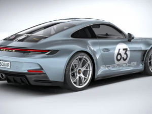 Porsche 911 S-T 2024 3D Model