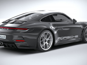 Porsche 911 S-T 2024 3D Модель