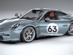 Porsche 911 S-T 2024 3D Модель
