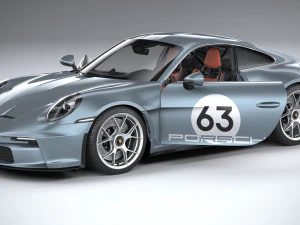 Porsche 911 S-T 2024 3D Model
