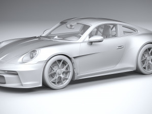Porsche 911 S-T 2024 3D Модель