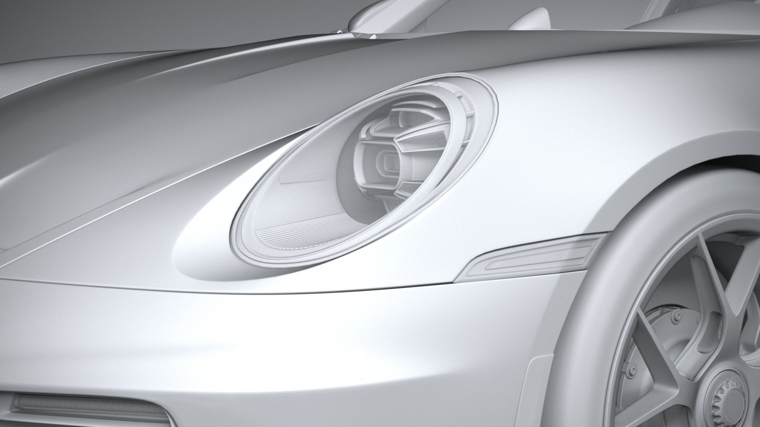 2024 t. 3d модель Porsche 911 gt3 992 2022.