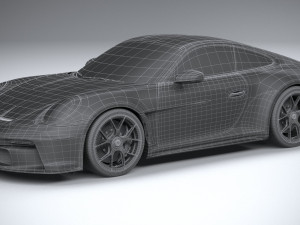 Porsche 911 S-T 2024 3D Модель