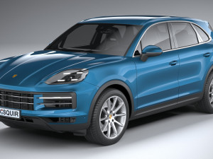 Porsche Cayenne 2024 3D Model