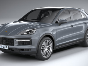 Porsche Cayenne Coupe 2024 Modelo 3D