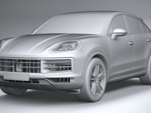 Porsche Cayenne Coupe 2024 Modelo 3D