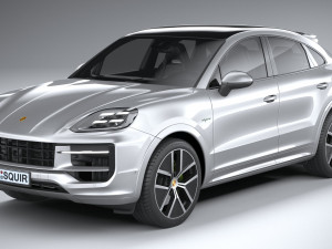 Porsche Cayenne E-Hybrid Coupe 2024 Modelo 3D