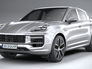 Porsche Cayenne E-Hybrid Coupe 2024 Modelo 3D