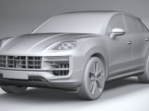 Porsche Cayenne E-Hybrid Coupe 2024 Modelo 3D