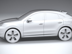 Porsche Cayenne E-Hybrid Coupe 2024 Modelo 3D