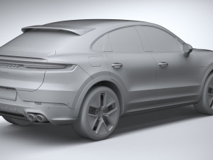 Porsche Cayenne E-Hybrid Coupe 2024 Modelo 3D