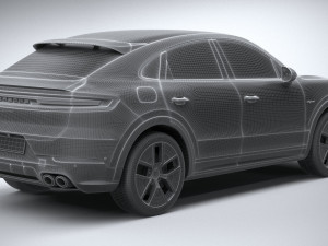 Porsche Cayenne E-Hybrid Coupe 2024 Modelo 3D