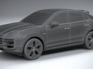 Porsche Cayenne E-Hybrid Coupe 2024 Modelo 3D