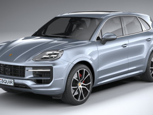 Porsche Cayenne S 2024 3D Модель