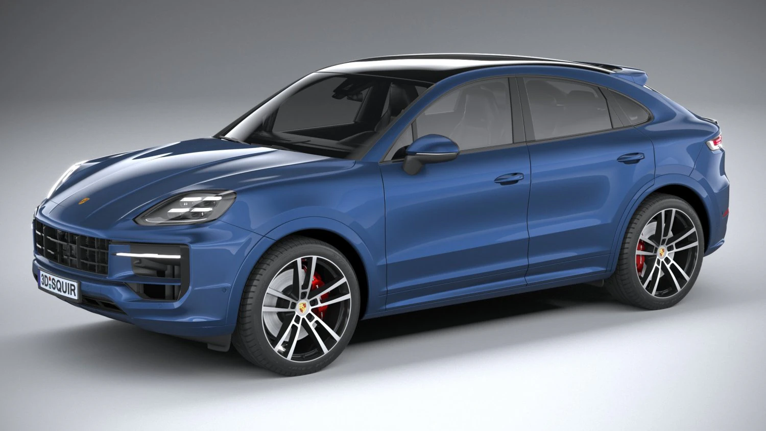 Porsche Cayenne S Coupe 2024 3D Model .c4d .max .obj .3ds .fbx .stl .blend 