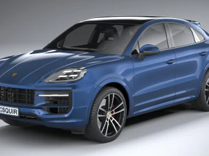 Porsche Cayenne S Coupe 2024 3D Model