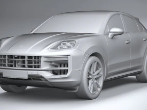Porsche Cayenne S Coupe 2024 3D Model