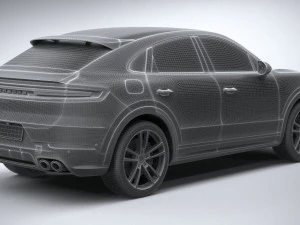 Porsche Cayenne S Coupe 2024 3D Model