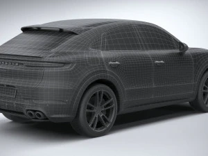 Porsche Cayenne S Coupe 2024 3D Model