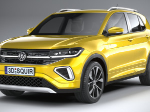 Volkswagen T-Cross R-Line 2024 Model 3D