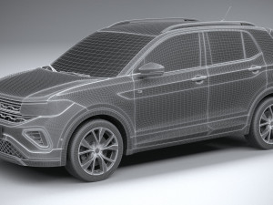 Volkswagen T-Cross R-Line 2024 Model 3D
