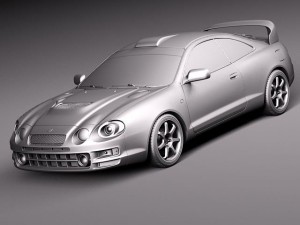 Toyota Celica GT-Four Castrol Rally 3D Model