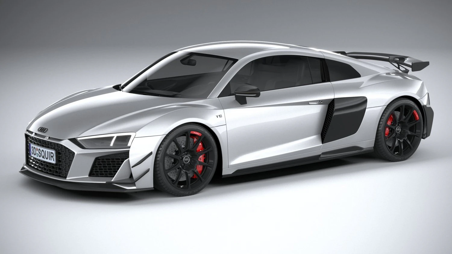 Audi R8 Coupe V10 GT RWD 2023 3D Model .c4d .max .obj .3ds .fbx .stl .blend 