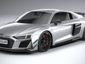 Audi R8 Coupe V10 GT RWD 2023 3D Model