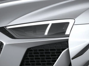 Audi R8 Coupe V10 GT RWD 2023 3D Model