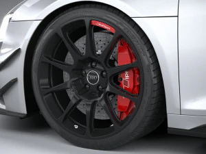 Audi R8 Coupe V10 GT RWD 2023 3D Model
